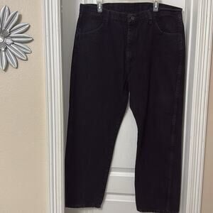 Rustler vintage y2k  mens black dark wash jeans straight cotton size 40x30
